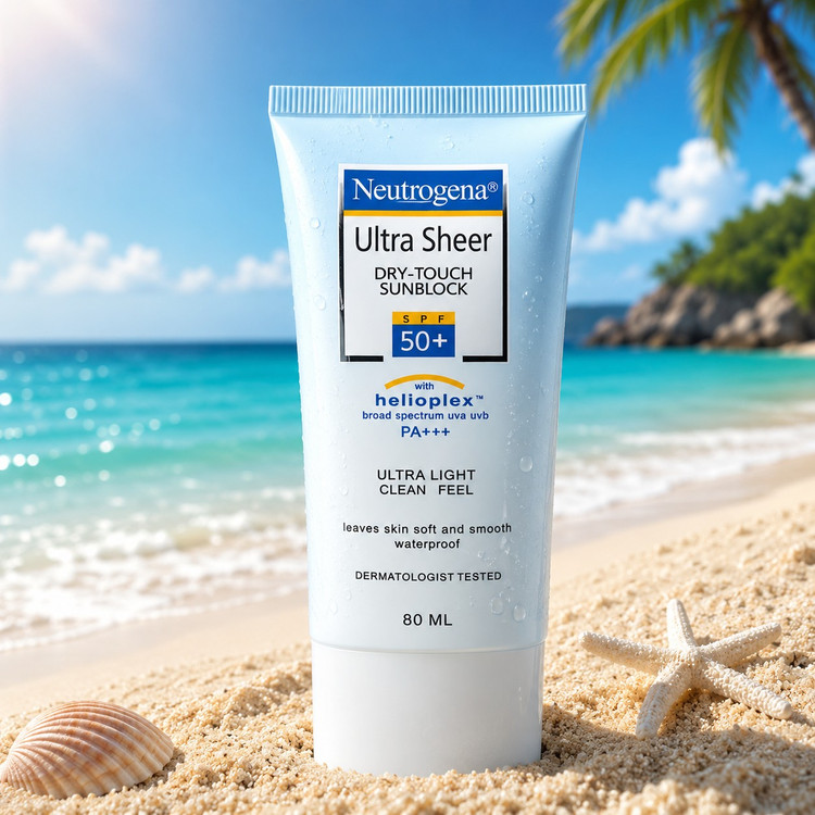 کرم ضد آفتاب بدون رنگ نوتروژینا اولترا شیر SPF 50