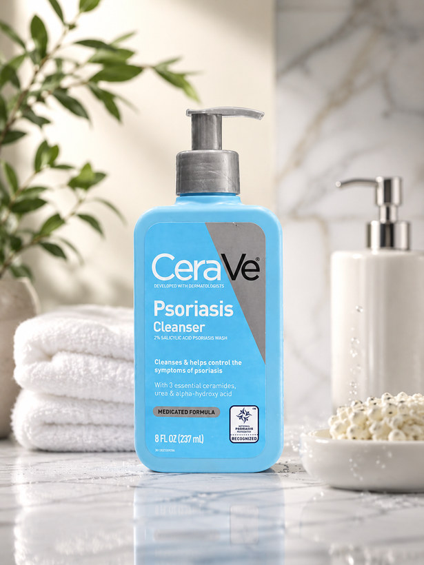 ژل شستشوی صورت و بدن سراوی CeraVe حجم 237 میل | درمان کننده پسوریازیس، مناسب پوست خشک