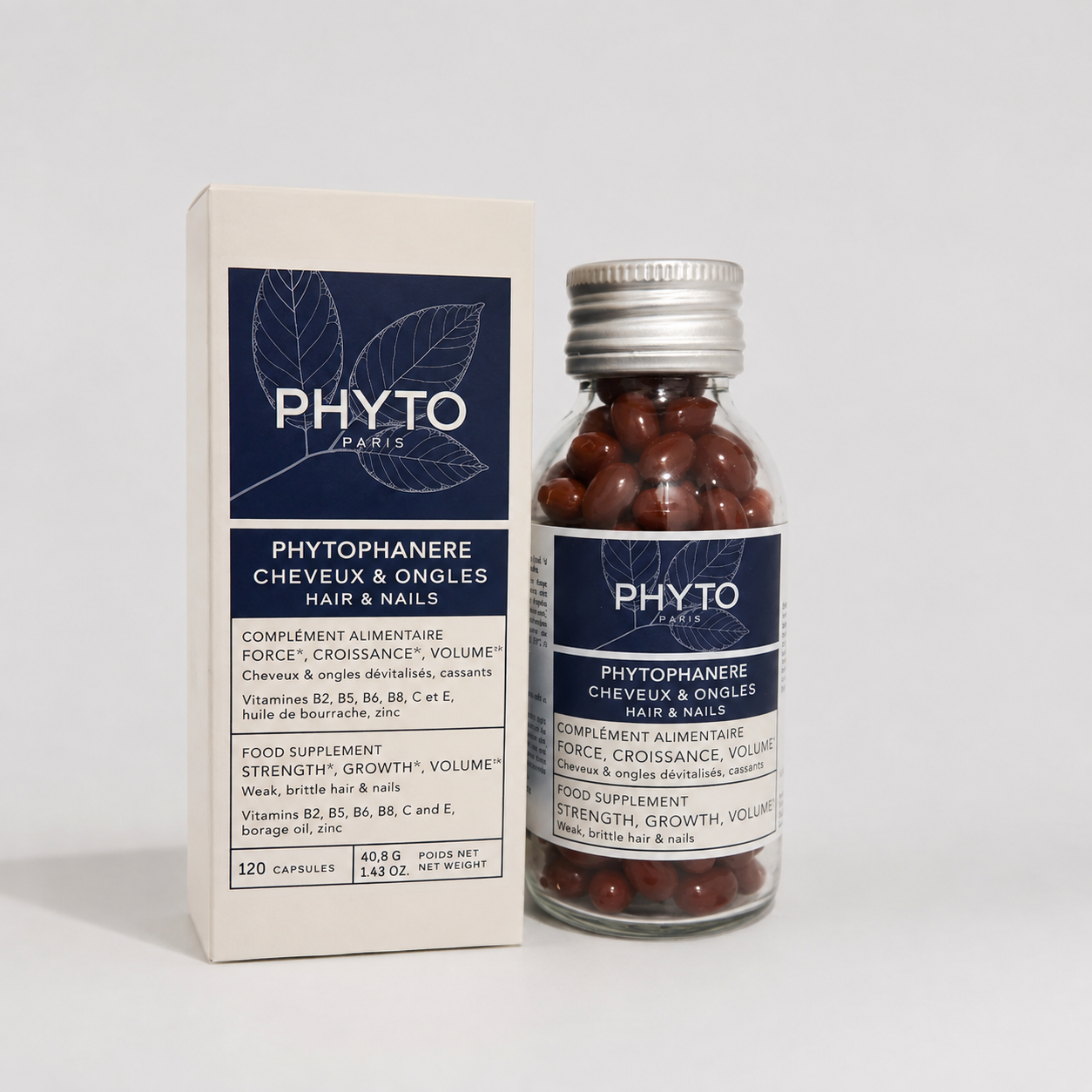قرص مکمل تقویت مو و ناخن (فیتو_فانر) 120 عددی فیتو_PHYTO (ایتالیا طرح جدید)